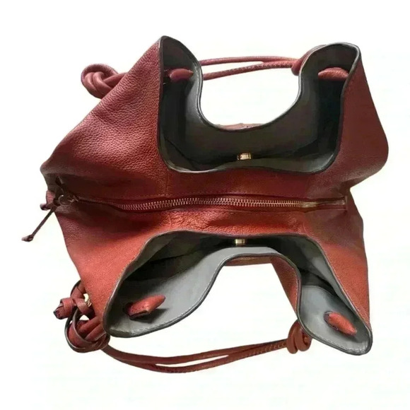 VINCE CAMUTO pebbled leather shoulder bag VV-BRANN-TO Moroccan clay - Picture 2 of 16